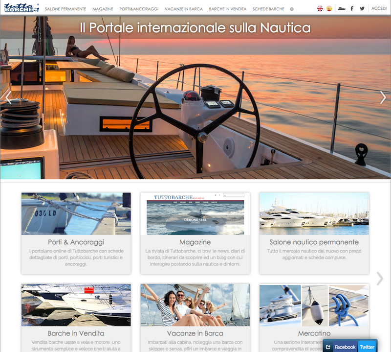 Home Page di Tuttobarche