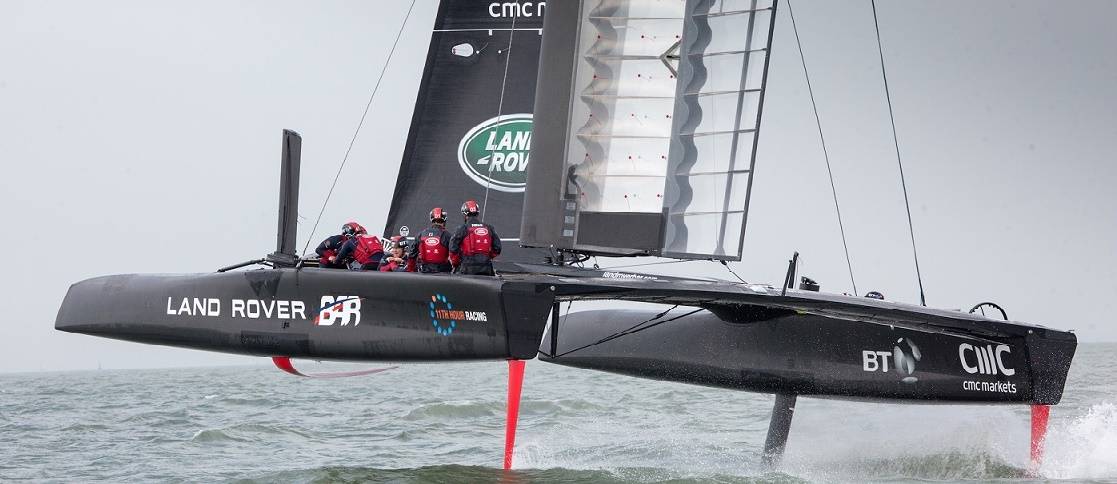 America's Cup team bar land rover