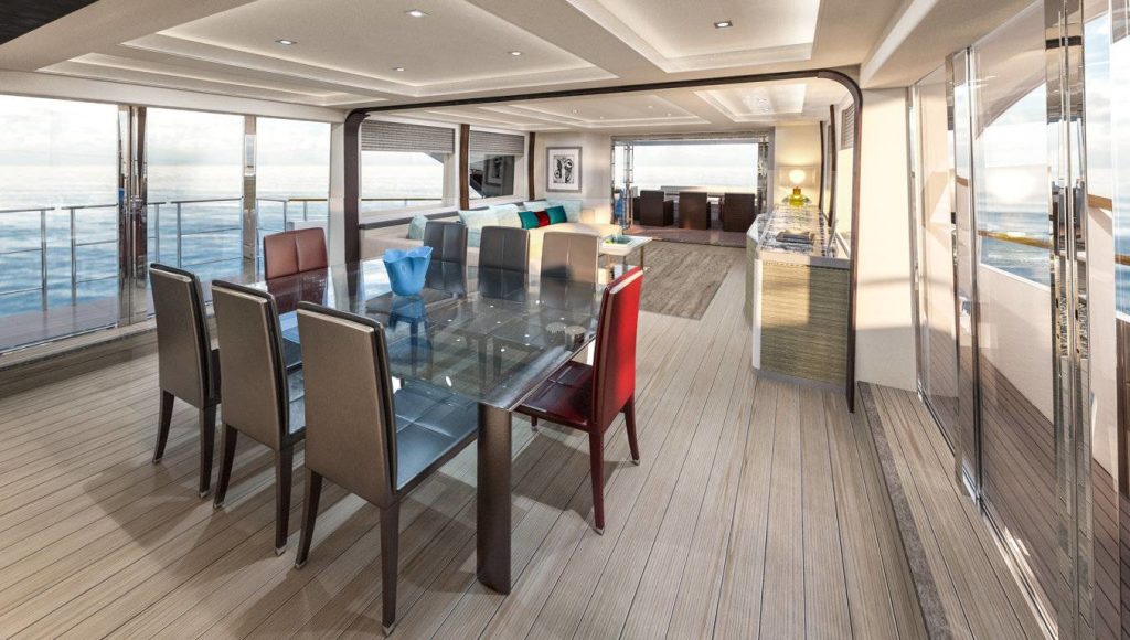 Monte Carlo Yachts MCY 96 dinette