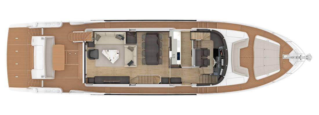 Absolute Yachts Navetta 73 main deck