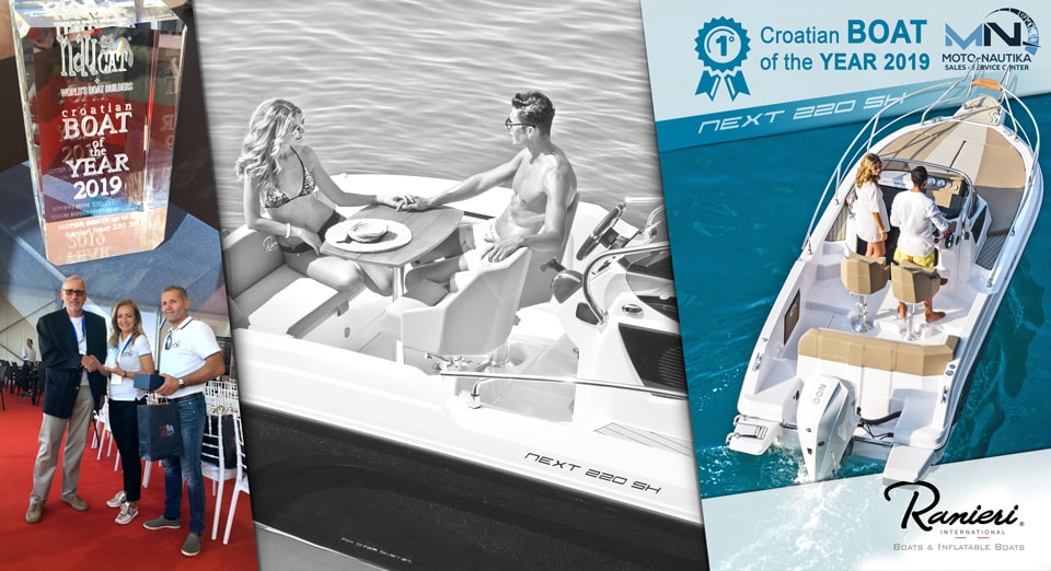 Ranieri International: il Next 220 SH premiato Croatian Boat of the year