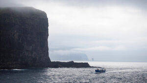 Isole Faroe scogliere