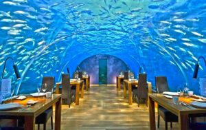 ristoranti sotto il mare Ithaa Undersea Restaurant