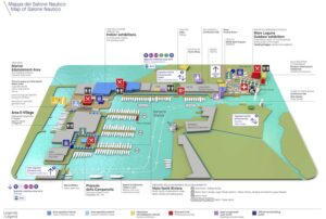 mappa del salone nautico di venezia 2021