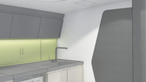 interior design rendering cucina