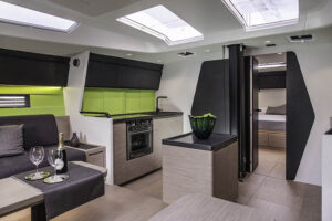 interior design rendering salone e cucina