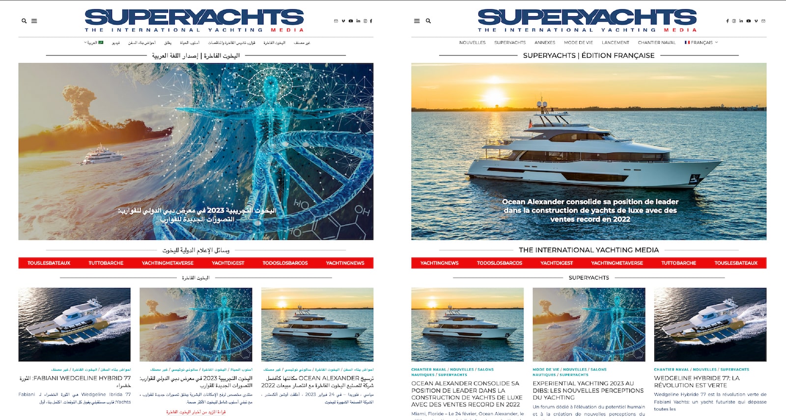 Superyachts, nascono le edizioni in arabo e in francese