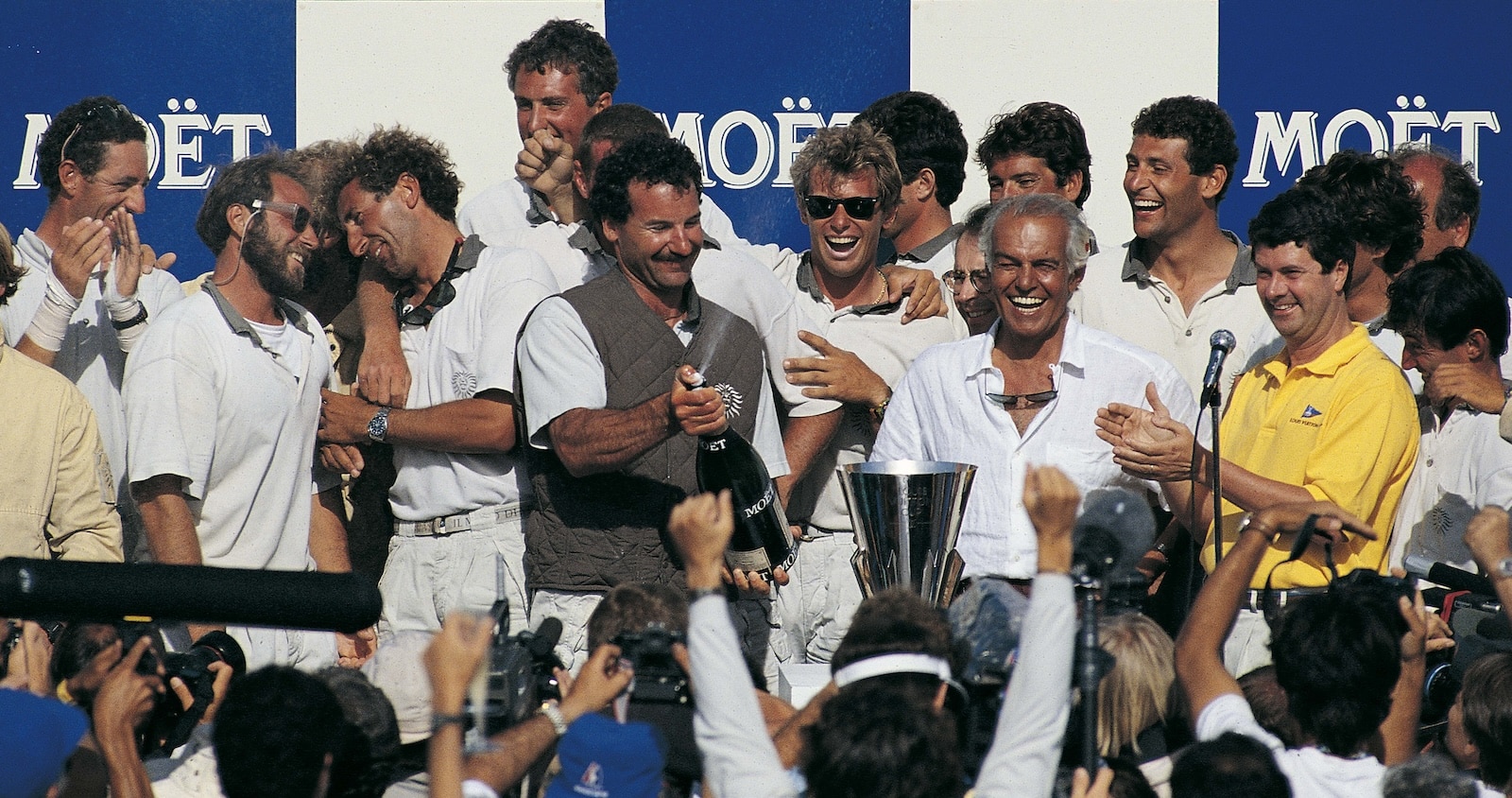 America's Cup 1992 Louis Vuitton Finalil MORO di VENEZIA: Raul Gardini and Paul Cayard